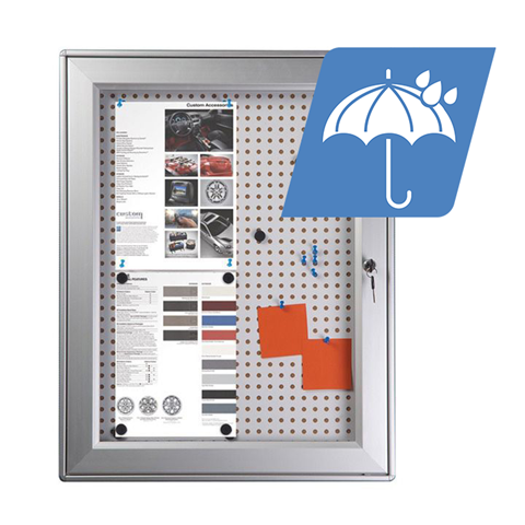 Vitrine Magnetisch en kurk 4 x A4